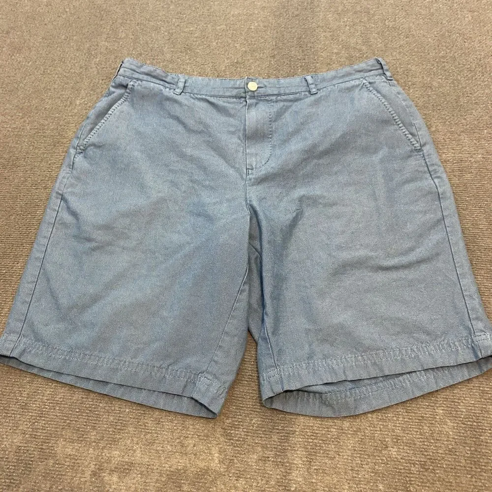 J. Hilburn Tailored Oxford Shorts Men Size 36 Casual Cotton Golf Golfer Office‎
